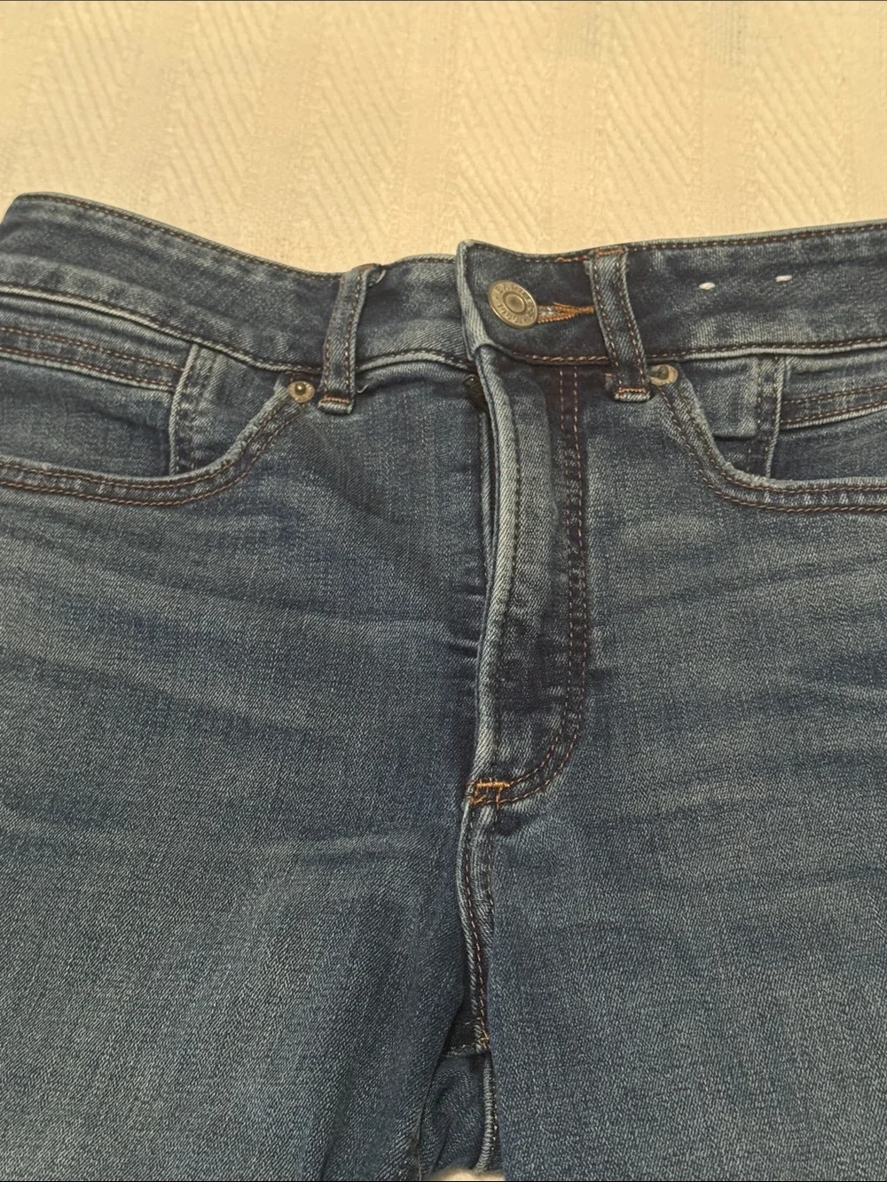Express Stretch Skinny Jeans with Ankle Zippers -